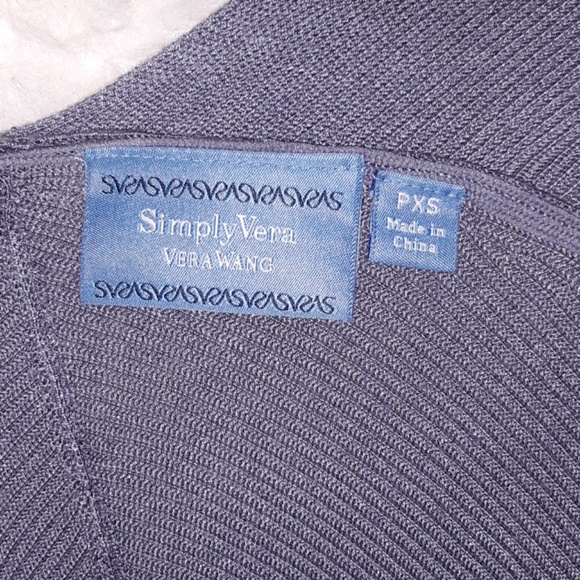 SimplyVera Periwinkle sweater/ top cover up - Picture 3 of 6